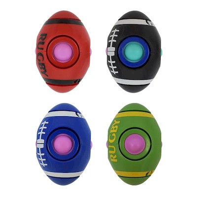 Picture of RUGBY ROTATING GYRO PUSH POP IT FIDGET TOY