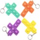 Picture of CROSS SHAPE SILICON PUSH POP BUBBLE TOY KEYRING CHAIN