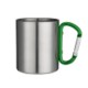 Picture of 220ML STAINLESS STEEL METAL MUG with Handle & Lid