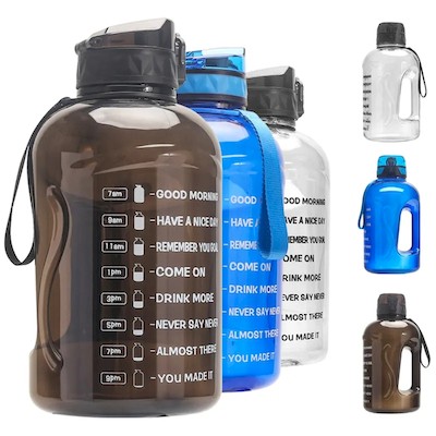 Picture of HALF GALLON WATER BOTTLE with Motivational Time Marker.