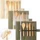 REUSABLE BAMBOO UTENSILS CUTLERY with Case image 2