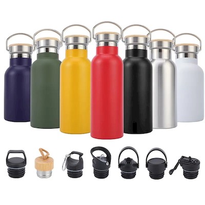 Picture of VACUUM THERMAL INSULATED STAINLESS STEEL METAL WATER BOTTLE 12OZ.