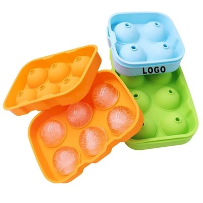 Picture of 4 SILICON ICE CUBE SPHERE MOLDS