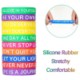 Picture of HALF INCH WIDTH SILICON WRIST BAND CUSTOM BRACELET