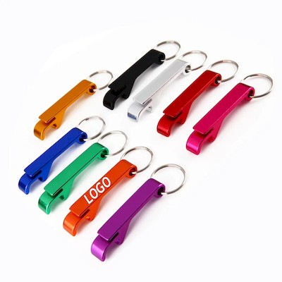 Picture of ALUMINUM BOTTLE OPENER with Keyring Chain