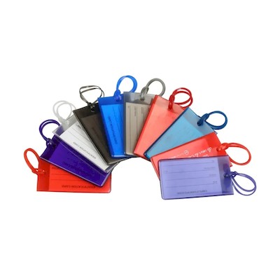 Picture of PVC in Pocket Bag & Luggage Tags with Loop Strap