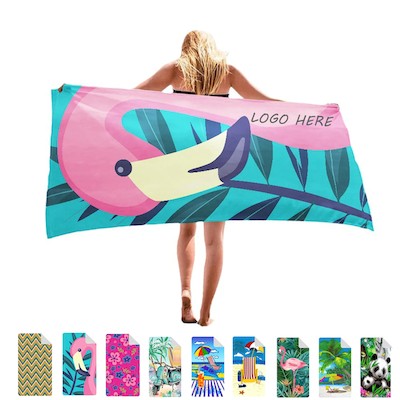 Picture of SUBLIMATED MICROFIBRE BEACH TOWEL.
