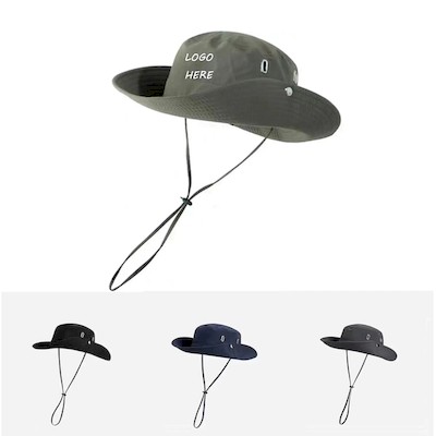 Picture of QUICK DRY BREATHABLE WIDE BRIM BUCKET HAT.