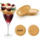 Picture of WOOD WINE GLASS LID DESSERT TREAT TRAY