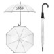 Picture of CLEAR TRANSPARENT 8-BONE DRY LONG HANDLE ADVERTISING UMBRELLA
