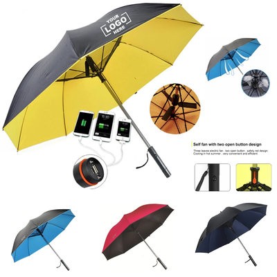 Picture of MULTIFUNCTION 8K USB CHARGER UMBRELLA with Fan