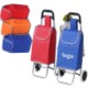 Picture of TWO WHEELED HAND PULLED GROCERY CART SHOPPER TOTE BAG