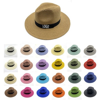 Picture of BEACH PANAMA HAT PAPER LADIES MEN STRAW