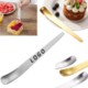 Picture of ULTRA-THIN LIGHTWEIGHT LUXURY STAINLESS STEEL METAL DESSERT SPOON