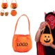 Picture of HALLOWEEN CANDY NON WOVEN SMILE THREE DIMENSIONAL PUMPKIN BAG