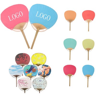 Picture of PADDLE FAN PAPER with Bamboo Handle