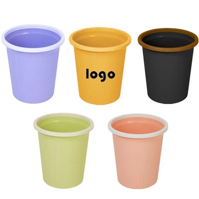 Picture of PLASTIC CYLINDER TRASH CAN.