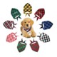 Picture of PLAID PET TRIANGULAR BANDANA BIB SCARF FOR DOG AND CAT
