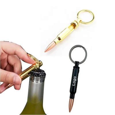 Picture of BULLET BOTTLE OPENER KEYRING CHAIN
