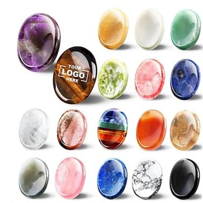 Picture of THUMB WORRY STONE CRYSTAL ANXIETY STRESS RELIEF MEDITATION
