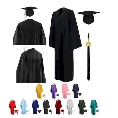 Picture of MATTE GRADUATION GOWN CAP TASSEL SET