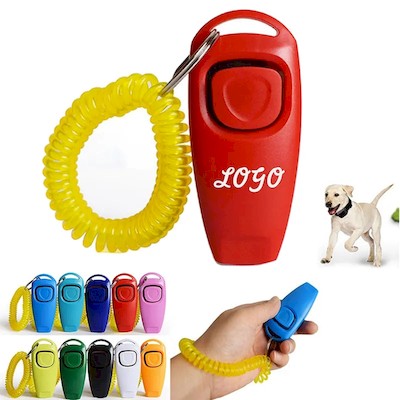 Picture of PET DOG TRAINING CLICKER PORTABLE with Wrist Strap.