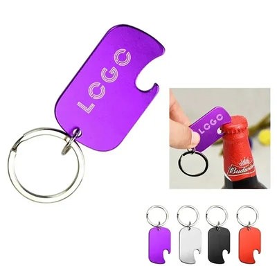 Picture of ALUMINUM KEY HOLDER KEYRING & DOG TAG with Bottle Opener
