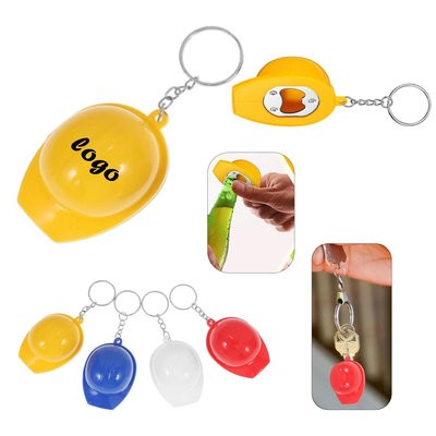 Picture of HARD HAT BOTTLE OPENER KEYRING CHAIN