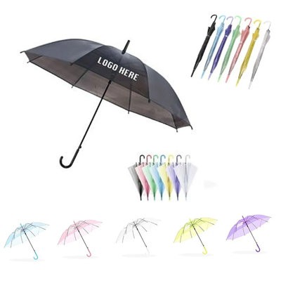 Picture of CLEAR TRANSPARENT ADVERTISING UMBRELLA