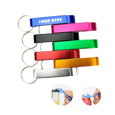 Picture of COLORFUL BOTTLE OPENER KEYRING CHAIN