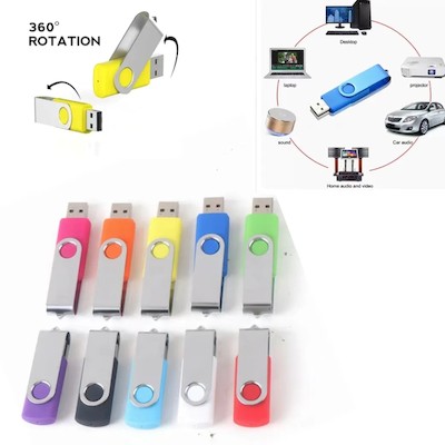 Picture of 8GB USB FLASH JUMP DRIVE FOLDING STORAGE MEMORY