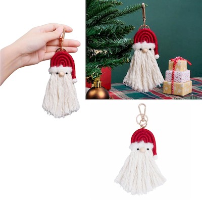 Picture of FATHER CHRISTMAS SANTA TASSEL KEYRING CHAIN