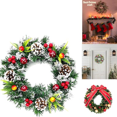 Picture of CHRISTMAS HOLIDAY DECORATIONS WREATH