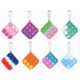Picture of FIDGET TOY SQUARE SHAPE KEYRING CHAIN