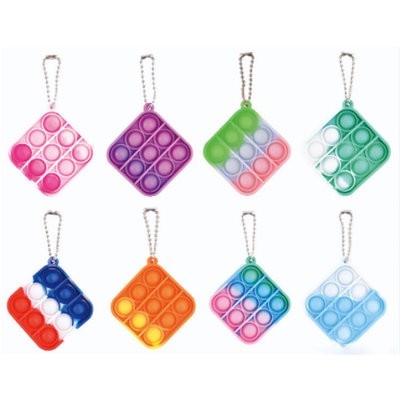 Picture of FIDGET TOY SQUARE SHAPE KEYRING CHAIN
