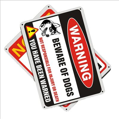 Picture of REFLECTIVE ALUMINUM PLATE & WARNNING SIGN