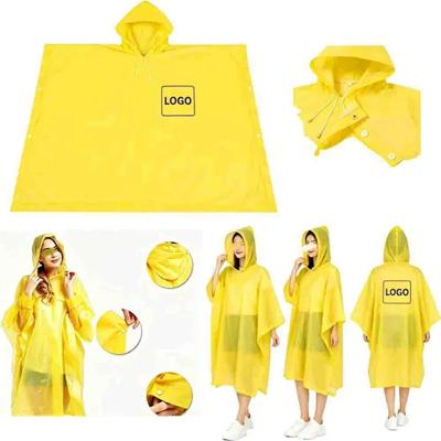Picture of REUSABLE PEVA HOODED HOODY RAIN PONCHO