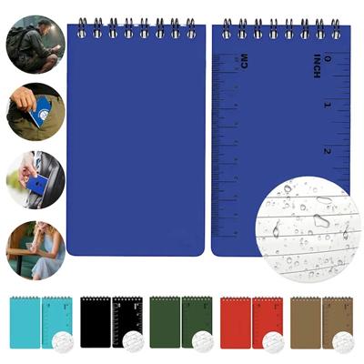 Picture of 50 SHEET WATERPROOF MINI COIL SPIRAL NOTE BOOK with Scale