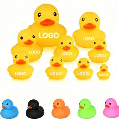 Picture of RUBBER DUCK MINI FLOATING BATH TOYS SQUEEZABLE