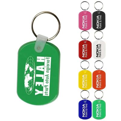 Picture of OVAL SHAPE PVC KEY HOLDER KEYRING