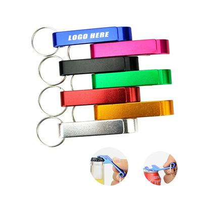 Picture of COLORFUL BOTTLE OPENER KEYRING CHAIN
