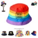 RAINBOW BUCKET HAT image 2