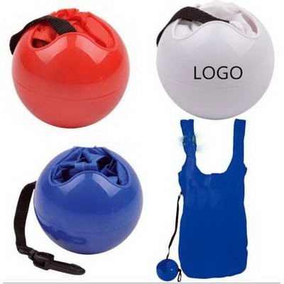 Picture of BOWLING SHAPE FOLDED SHOPPER TOTE BAG