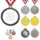 GOLD SLIVER COPPER WINNER MEDALS image 2