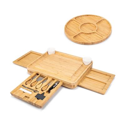Picture of WOOD CHEESE BOARD AND KNIFE SET