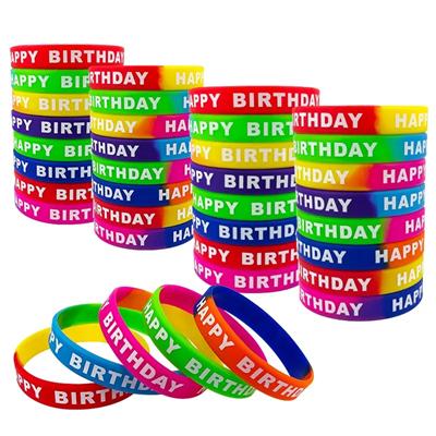 Picture of COLORFUL SILICON BIRTHDAY WRIST BAND FOR CHILDRENS, SPORTS