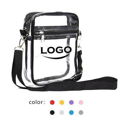 Picture of CLEAR TRANSPARENT PVC STADIUM CROSSBODY BAG