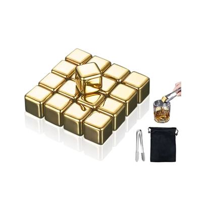 Picture of STAINLESS STEEL METAL RAPIDLY FREEZE METAL ICE CUBES