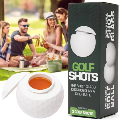Picture of GOLF BALL SHAPE SHOT GLASS GIFT BOX DESIGN