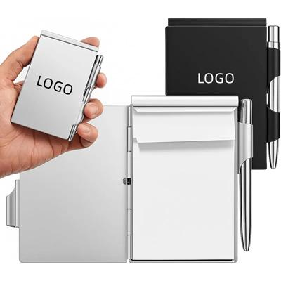 Picture of METAL POCKET NOTE BOOK with Pen